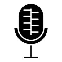 Voice Recorder Glyph Icon vector