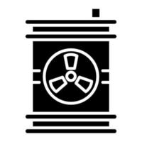 Nuclear Waste Line Icon vector