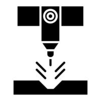 Plasma Laser Glyph Icon vector