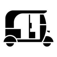 Tuk Tuk Line Icon vector