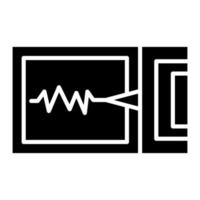 Seismograph Line Icon vector