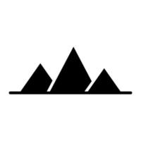 Glacier Line Icon vector