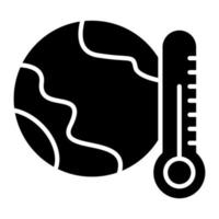 Global Warming Line Icon vector