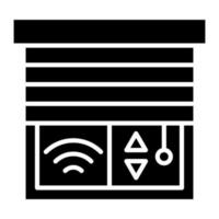 Smart Blind Line Icon vector