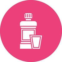 Mouthwash Glyph Icon vector