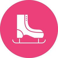 Ice Skate Glyph Icon vector