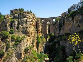 ronda, andalucia, españa, 2014. vista del nuevo puente de ronda foto