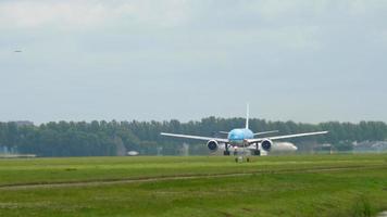 klm boeing 777 partida video