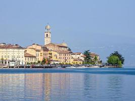 view of the old town of the city at the coast photo