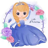 Cute Little Princess Illustration vector