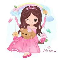 Cute Little Princess Illustration