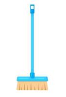 Housework mop, home cleaning broom. Hygiene, washing or housework equipment. Vector illustration in cartoon flat style. Cleaning services concept, house supplies