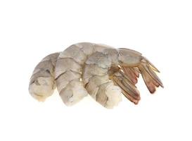 fresh shrimp prawn isolated on white background photo