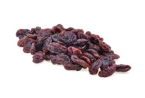 Raisins isolated on white background photo