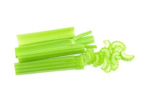 celery isolated on white background photo