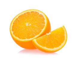 Orange fruit isolated on white background photo