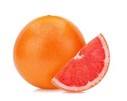 grapefruit isolated on white background, clipping path, full depth of field photo