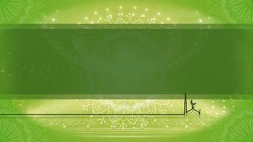 fundo islâmico de brilho verde bom para ramadan kareem. plano de fundo eid al fitr e plano de fundo do modelo eid al-adha