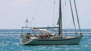 Luxury sailing yacht video