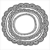 boho style lace design element. vector