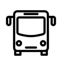 plantilla de icono de autobús vector
