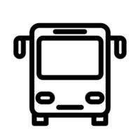 plantilla de icono de autobús vector