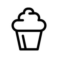 plantilla de icono de cupcake vector
