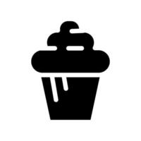 Cupcake icon template vector