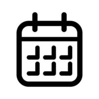 calendar icon template vector