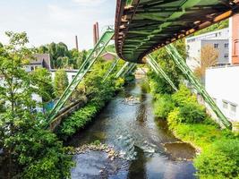 hdr wuppertaler schwebebahn wuppertal tren de suspensión foto