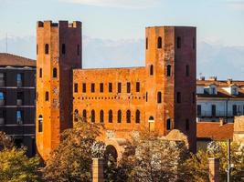 HDR Porta Palatina Palatine Gate in Turin photo