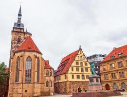 hdr schillerplatz en stuttgart foto