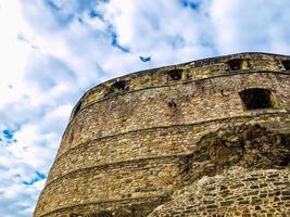 HDR Scottish flag on Edinburgh castle photo