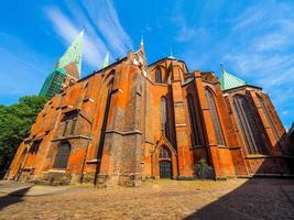 hdr iglesia de st marien en luebeck foto