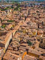 HDR Aerial view of Bologna photo