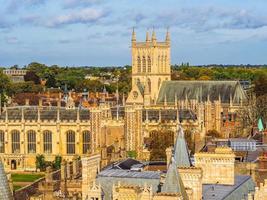 HDR Aerial view of Cambridge photo