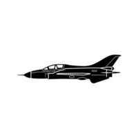 icono de avión militar vector