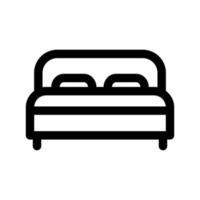 plantilla de icono de cama vector