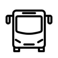 plantilla de icono de autobús vector