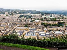 HDR Aerial view of Bath photo