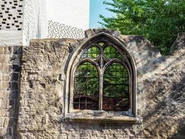 HDR ancient gothic window photo