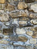 Old stone wall background. Stone backdrop photo