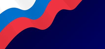 Fondo de vector con la bandera de Rusia. bandera nacional con fondo azul y espacio libre para texto