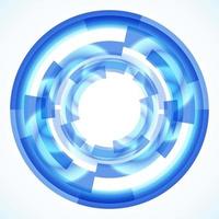 Geometric frame from circles, vector abstract background, wallpaper