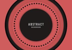 Abstract black and pink circle geometry template design decorative artwork. vector