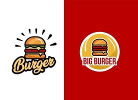 plantilla de vector de logotipo de hamburguesa.