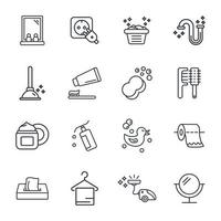 bathroom icons set . bathroom pack symbol vector elements for infographic web
