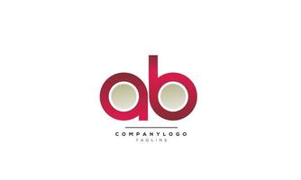 letras del alfabeto iniciales monograma logo ab, inicial ab, letra ab vector