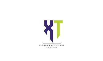 alfabeto letras iniciales monograma logo xt, xt inicial, letra xt vector