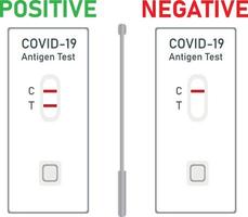 Antigen Test Kit Illustration Design vector